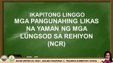 likas na yaman sa ncr|Mga Pangunahing Likas na Yaman .